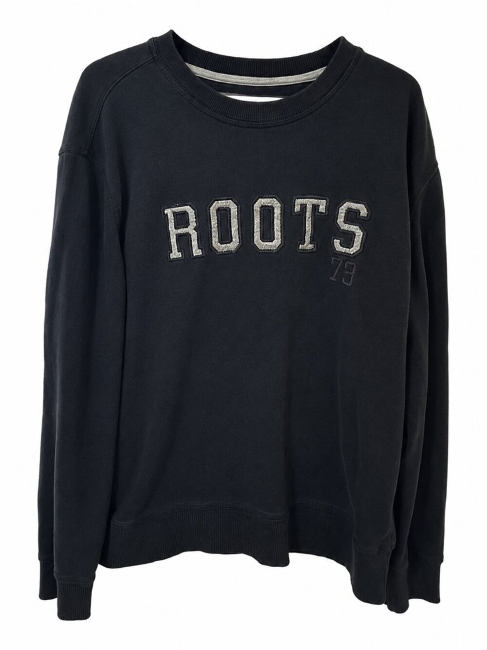 Roots 73 Athletics Oversized Sweatshirt XL Black Spellout Pullover